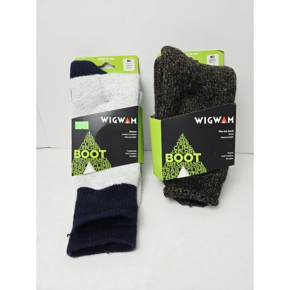 Wigwam Heavyweight socks NEW Unisex Field Hunt Work sz Medium 2 pairs